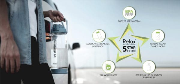 1800ML RELAX TRITAN WATER BOTTLE WITH STRAW - Image 8