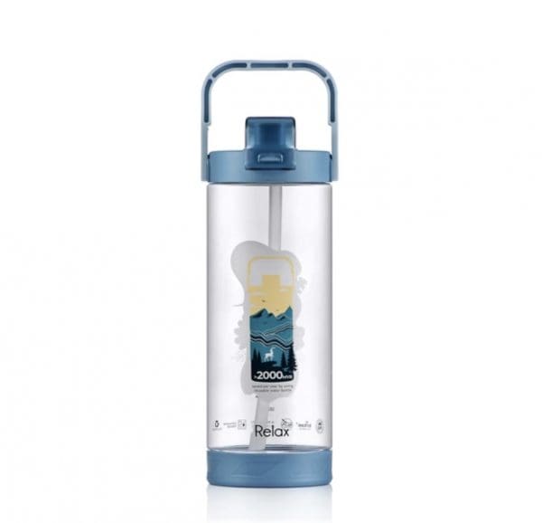 1800ML RELAX TRITAN WATER BOTTLE WITH STRAW - Image 2