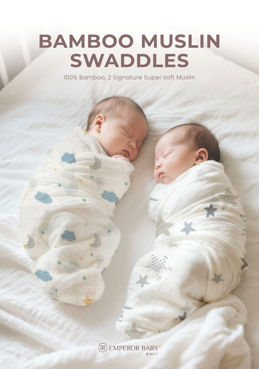 Signature Bamboo Muslin Twin Pack