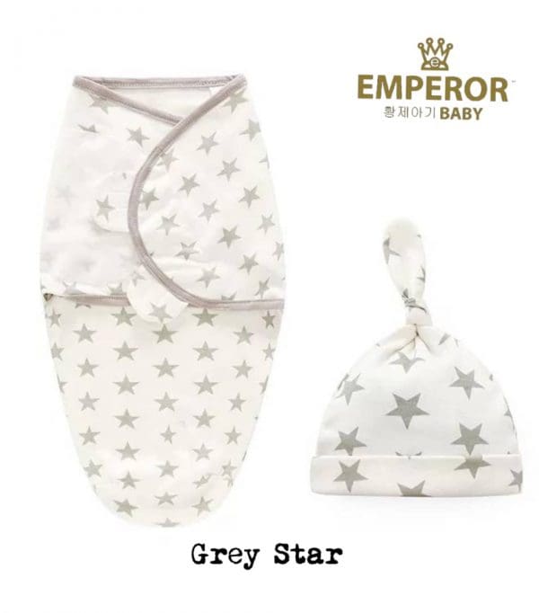 Newborn Baby Swaddle Wrap with cap